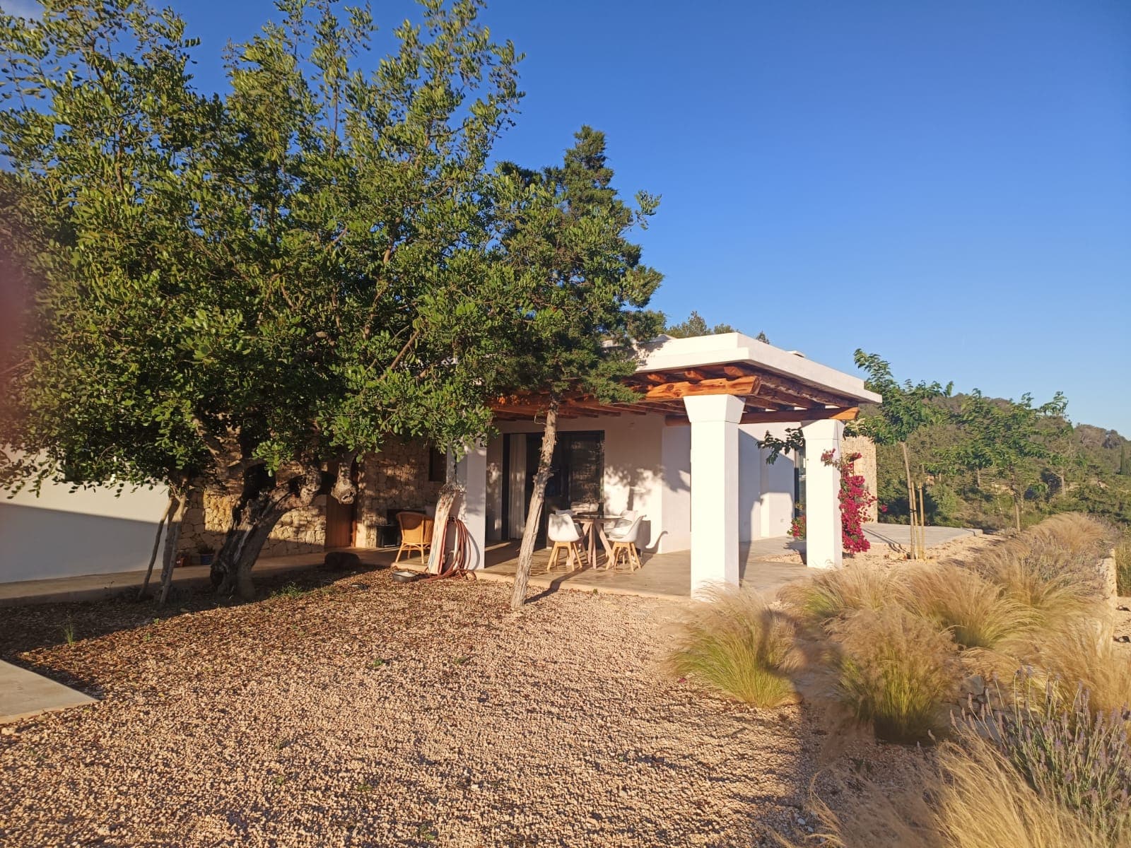 Country villa set in open dry farmland near Sant Mateu, Sant Antoni de Portmany, Ibiza