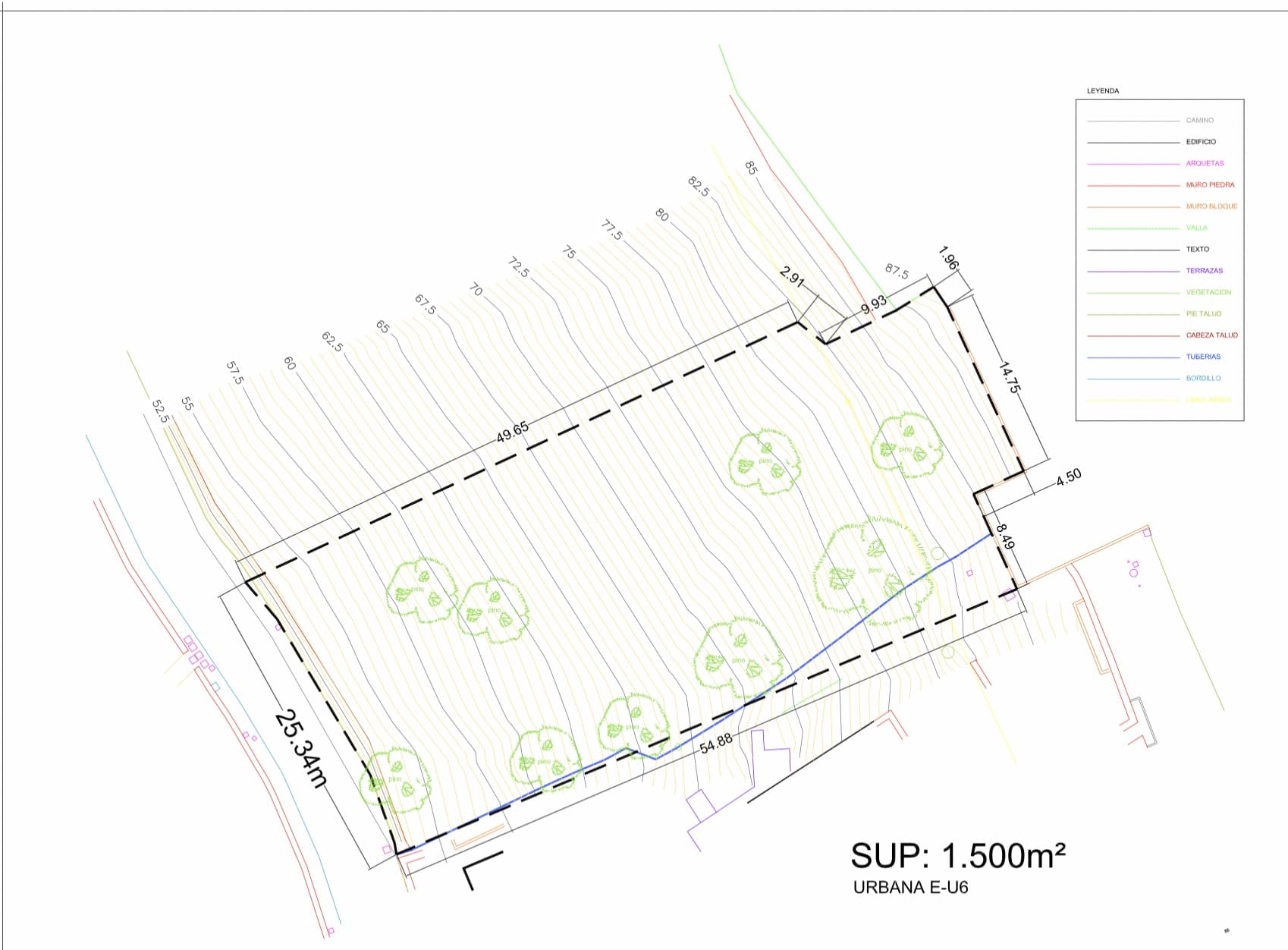 TERRENO 9.000M2 con 1.600M2 URBANOS CON PROYECTO VISTA MAR, Roca Llisa , Ibiza — photo 11