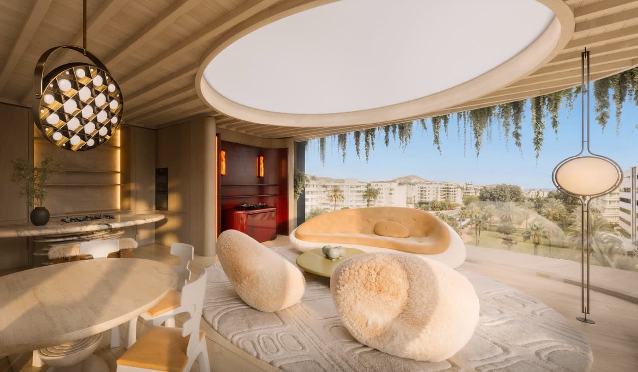 PISO DE LUJO DE 2 DORMITORIOS CON PISCINA PRIVADA EN CASA PACHA RESIDENCES , Marina Botafoch, Ibiza — photo 8