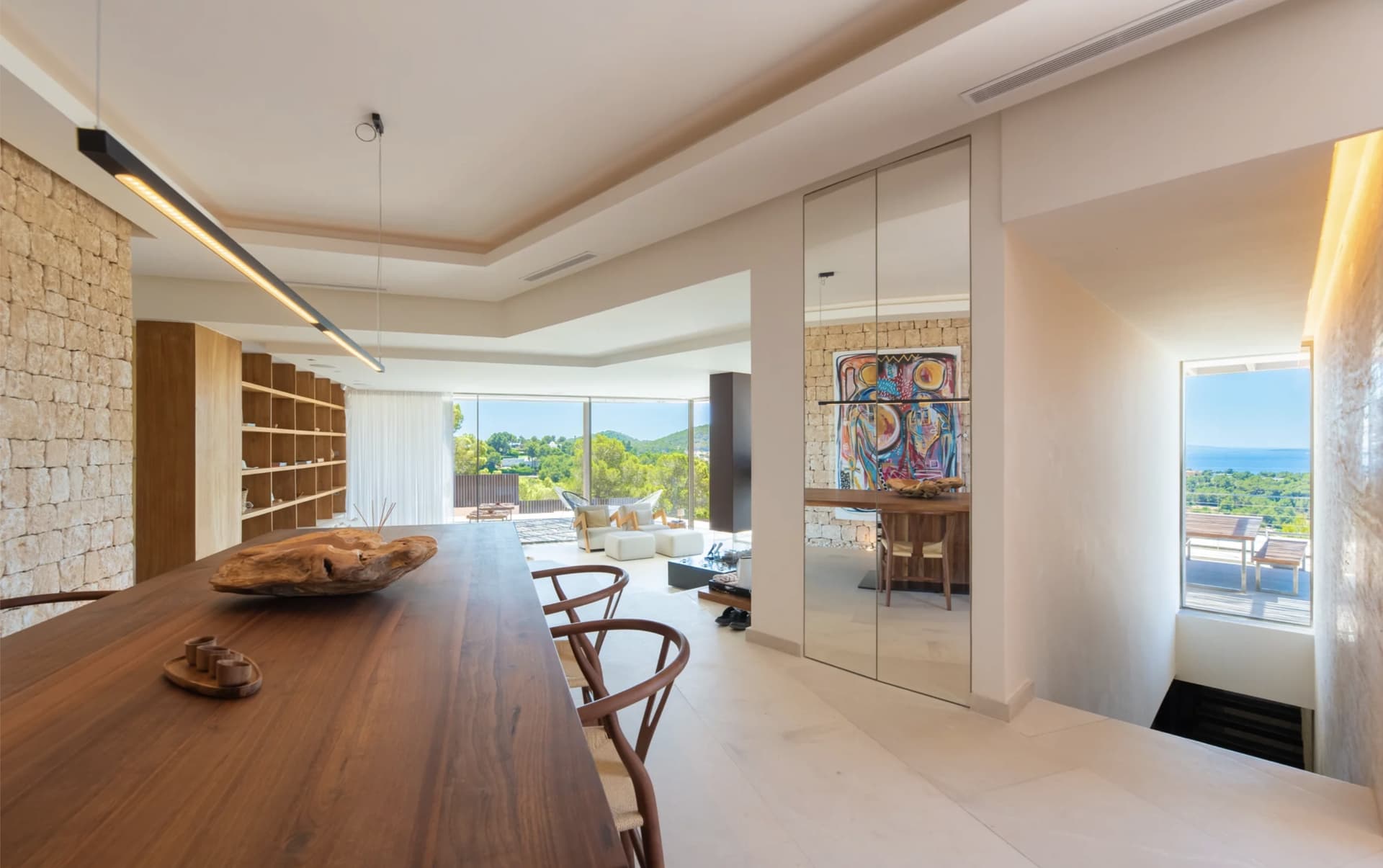 VILLA BAILE, con vistas panoramicas al mar en urbanizacion cerrada, Can Rimbau, Ibiza — photo 24